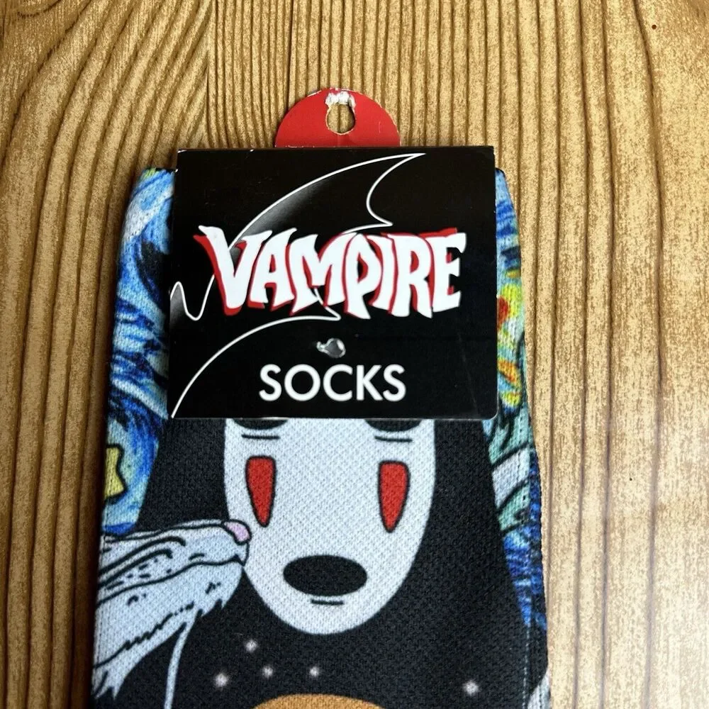Studio Ghibli Spirited Away‎ Crew Socks Spot Sprite No Face Chihiro Unisex